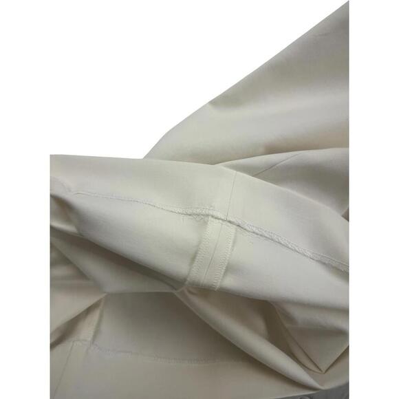 Max Mara Finish Wide Leg Pleated Trousers Ivory Size 38 IT | 4 US - Picture 4 of 5